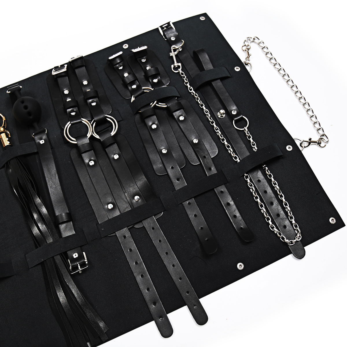 Couro bdsm kits adultos brinquedos sexuais para mulheres homens algemas gag chicote batendo produtos sexuais bdsm bondage conjunto brinquedo do sexo para casais