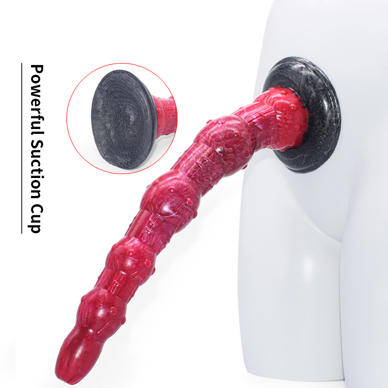 14.48 Polegada longo silicone contas anais butt plug feminino g-spot masturbar colorido fantasia dildo para massageador de próstata masculino