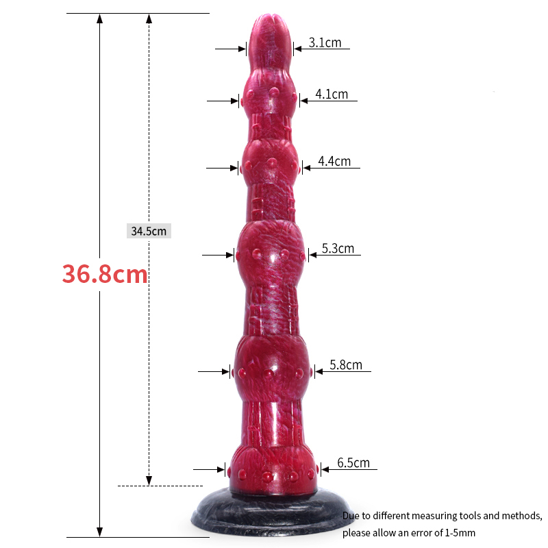 14.48 Polegada longo silicone contas anais butt plug feminino g-spot masturbar colorido fantasia dildo para massageador de próstata masculino