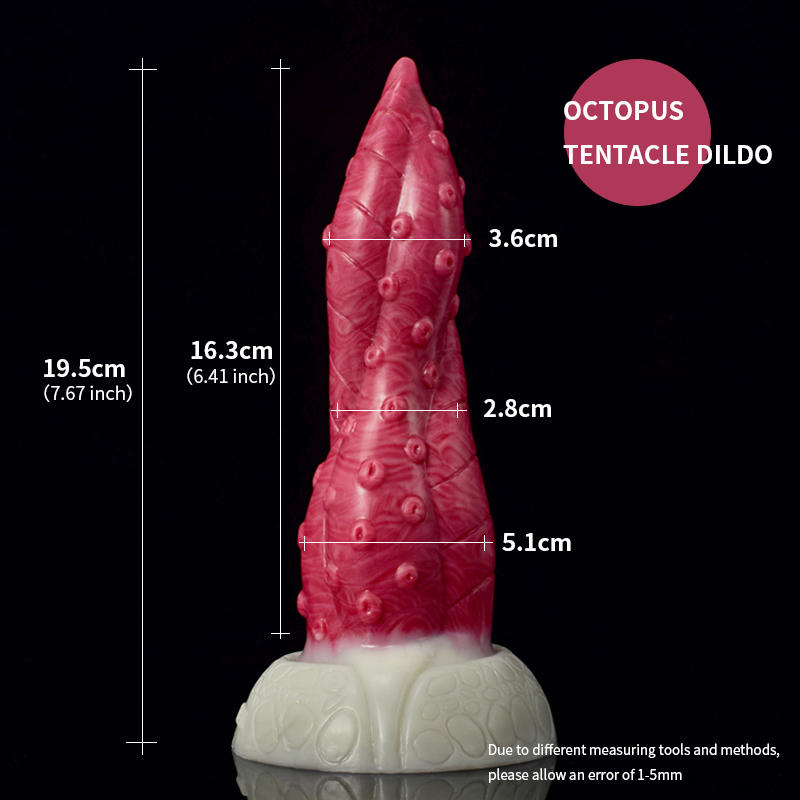 Brinquedo macio do sexo do silicone do tentáculo do polvo do dildo animal falso artificial do pênis do copo da sucção do monstro de smmq com