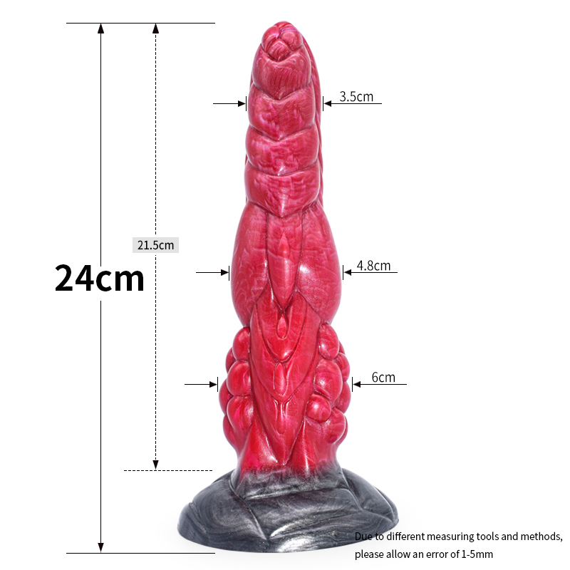 Pênis falso animal do nó grande do dildo 6cm da fantasia do silicone da tomada anal enorme de smmq para o produto masculino da loja do sexo do g-ponto