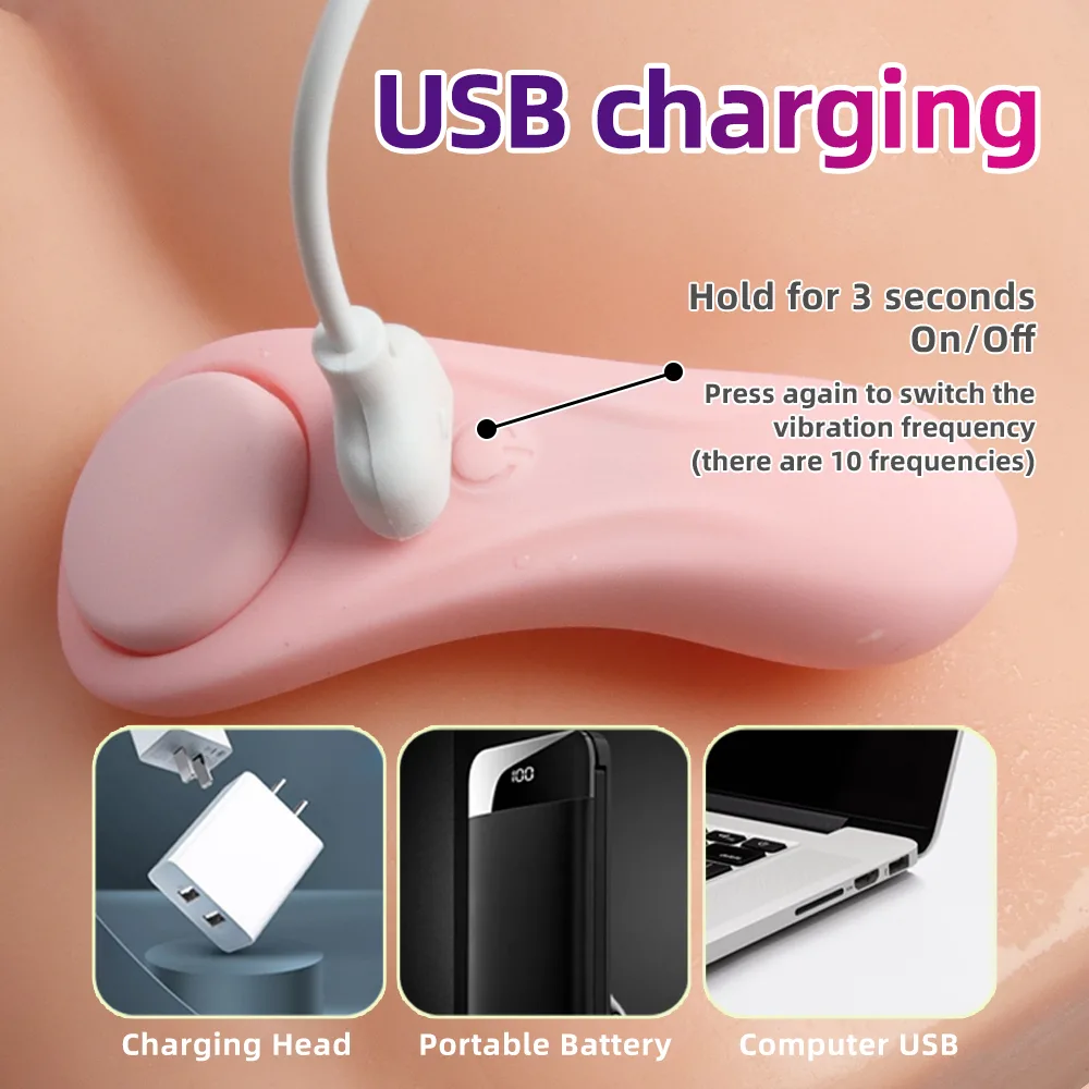 Vibrador clitoriano com cabo de recarga USB magnético