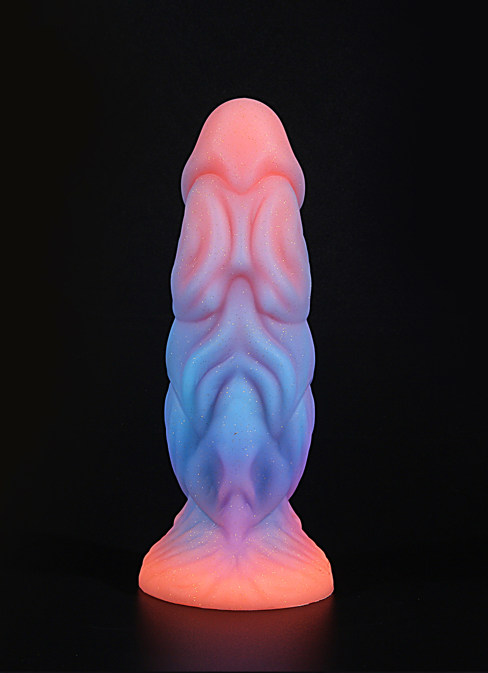 Dildo luminoso com ventosa para mulheres, pênis monstro em forma especial, plug anal brilhante, vibrador macio, brinquedos adultos, colorido, novo