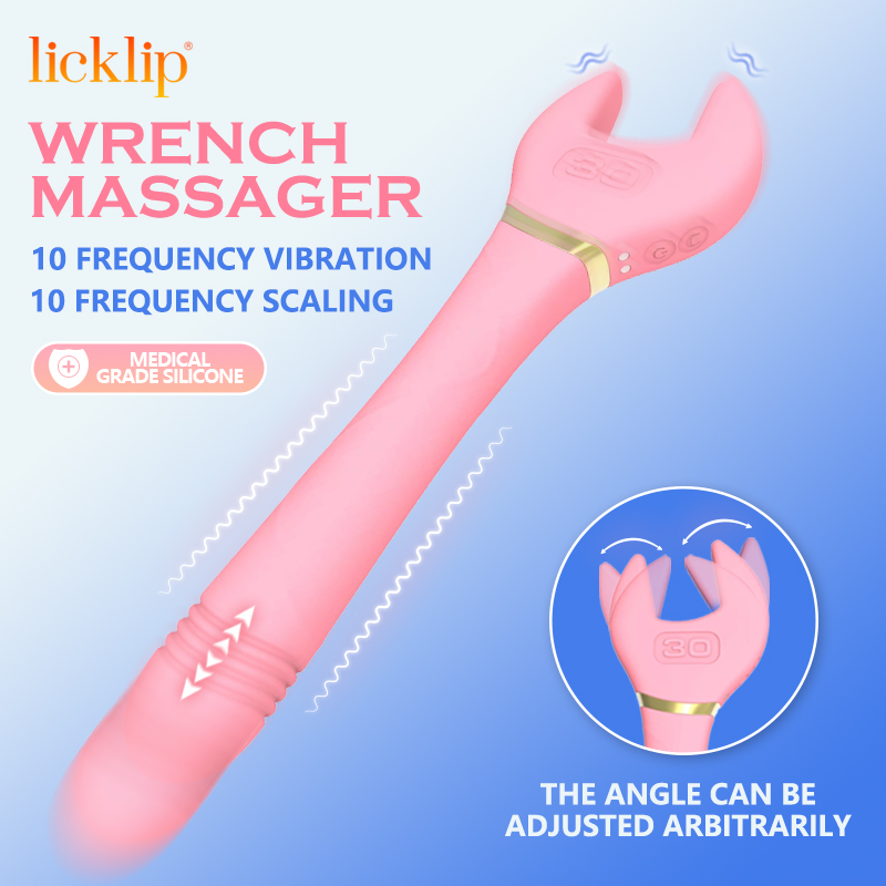 LICKLIP Love Wrench Vibrador Automático Telescópico Dildo Martelo Massagem Vara Clitoris Estimulação Masturbador ForFemale Sex Toy