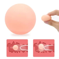 Bola de silicone de 3 cm para colocar na ponta do preservativo e alongar o pênis