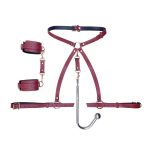 BDSM Adjustable Strap Anal Hook Arnês Cintura Algema