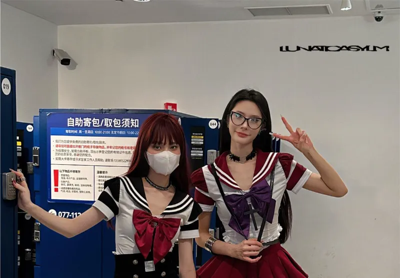 Hikigawa-Blusa de cores contrastantes chiques, tops de gola virada para baixo, mini-camisa elegante vintage, casual 2 conjuntos, moda