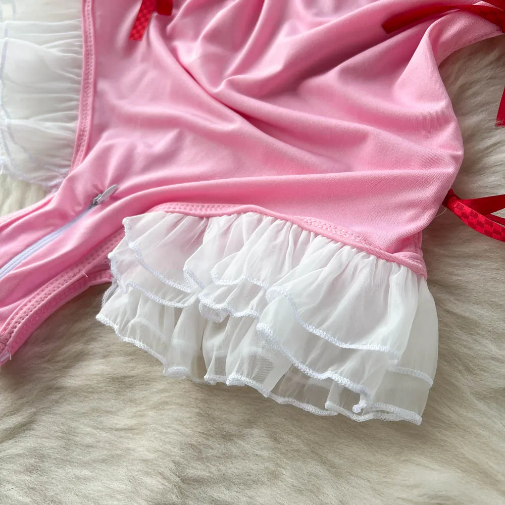 SINGREINY-bodysuit de crotch aberto para mulheres, lingerie sexy, roupas íntimas sensuais, playsuit cosplay, plissado, pijamas eróticos, 2023