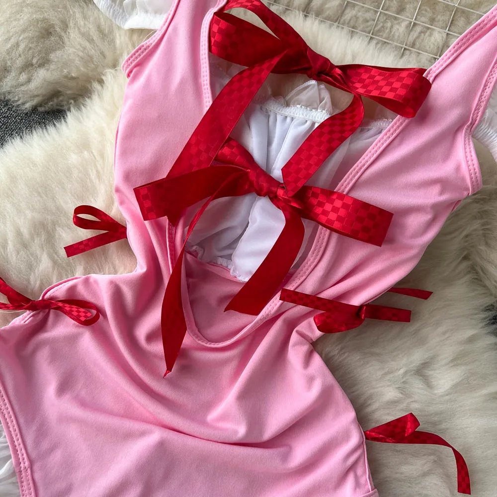 SINGREINY-bodysuit de crotch aberto para mulheres, lingerie sexy, roupas íntimas sensuais, playsuit cosplay, plissado, pijamas eróticos, 2023