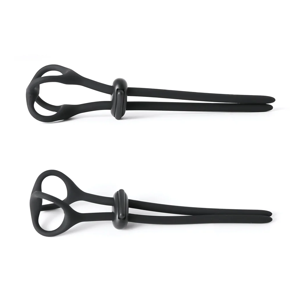 Anel penis elástico ajustável de silicone para homens, anéis de galo, corda, ejaculação tardia, anéis de galo, brinquedos sexuais para adultos, cockting duradouro, sex shop