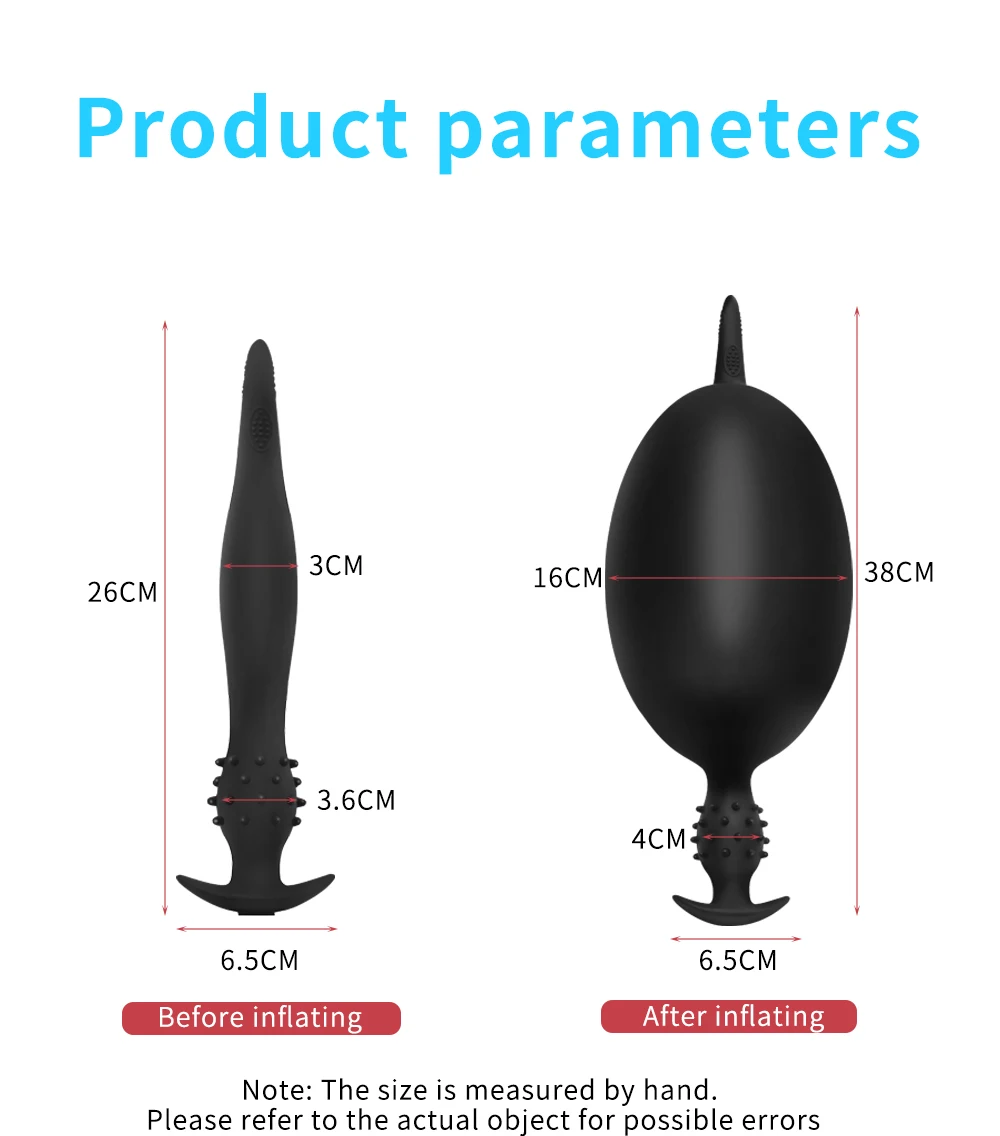 Silicone inflável anal plug butt plug expansor próstata massageador anal dilatador extensor massageador mulheres casais sexo gay brinquedos
