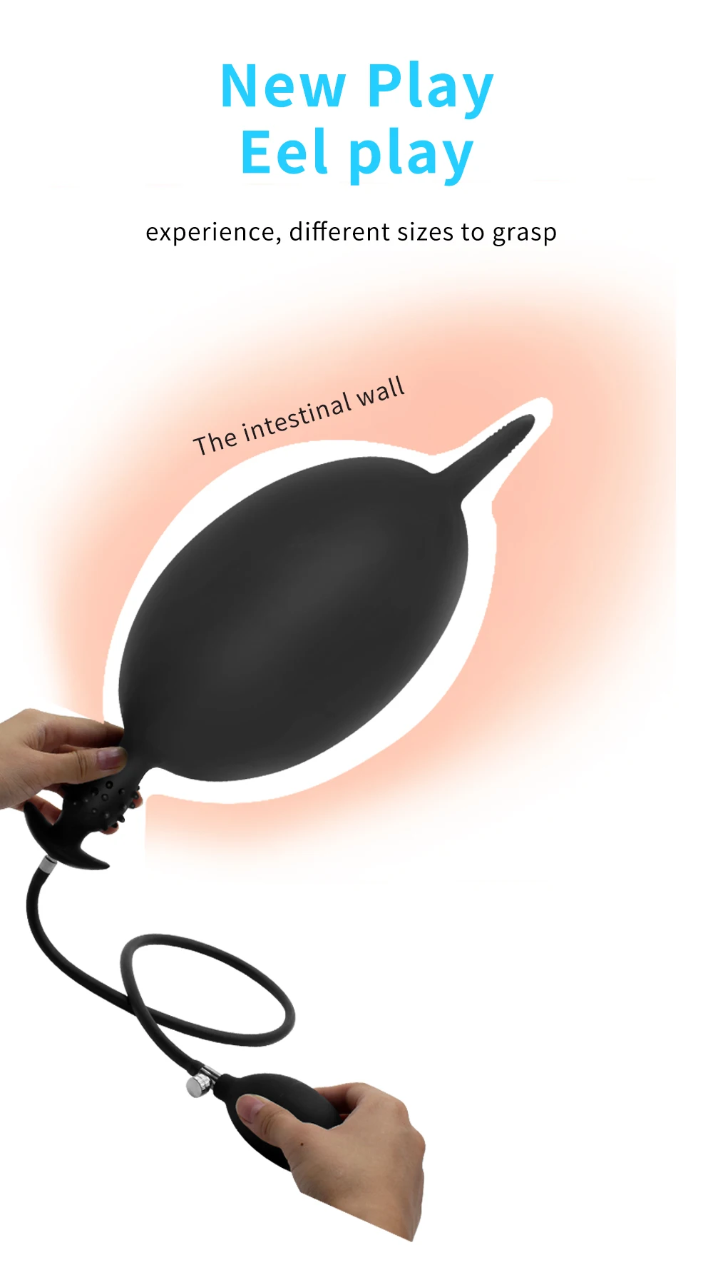 Silicone inflável anal plug butt plug expansor próstata massageador anal dilatador extensor massageador mulheres casais sexo gay brinquedos