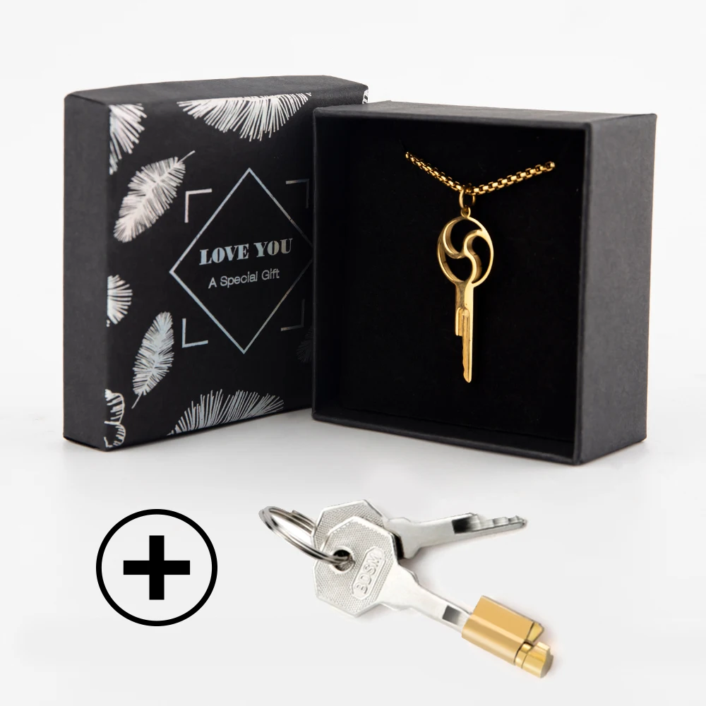 Gold-1pcs Key Lock