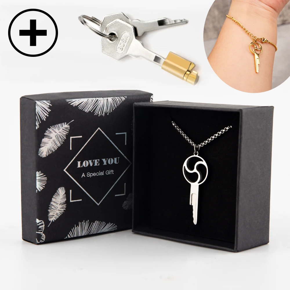 Silver-1pcs Key Lock