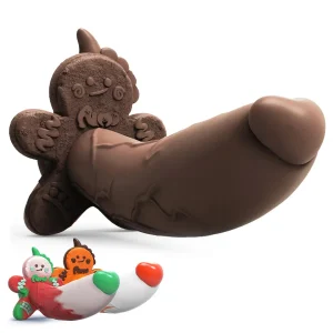 Dildo Biscoito Decorativo com Ventosa Gingerbread Cookies