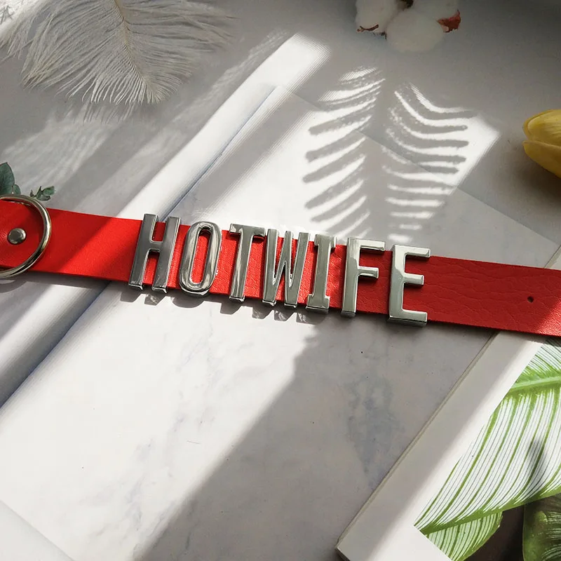 Goth sexy hotwife colar para mulheres personalizado nome carta personalizado gargantilha colar moda nova moda bdsm cosplay jóias Goth sexy hotwife colar para mulheres personalizado nome carta personalizado gargantilha colar moda nova moda bdsm cosplay jóias