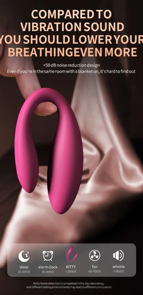 Vibrador de casal silencioso abaixo de 50 decibéis