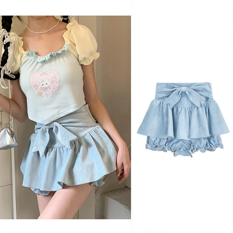 Lolita Mini-saia, Cintura alta, Plissada, Rosa, Bandagem, Coreano, Sexy, Linha A, Mini, Curto, Kawaii, Y2k, Meninas