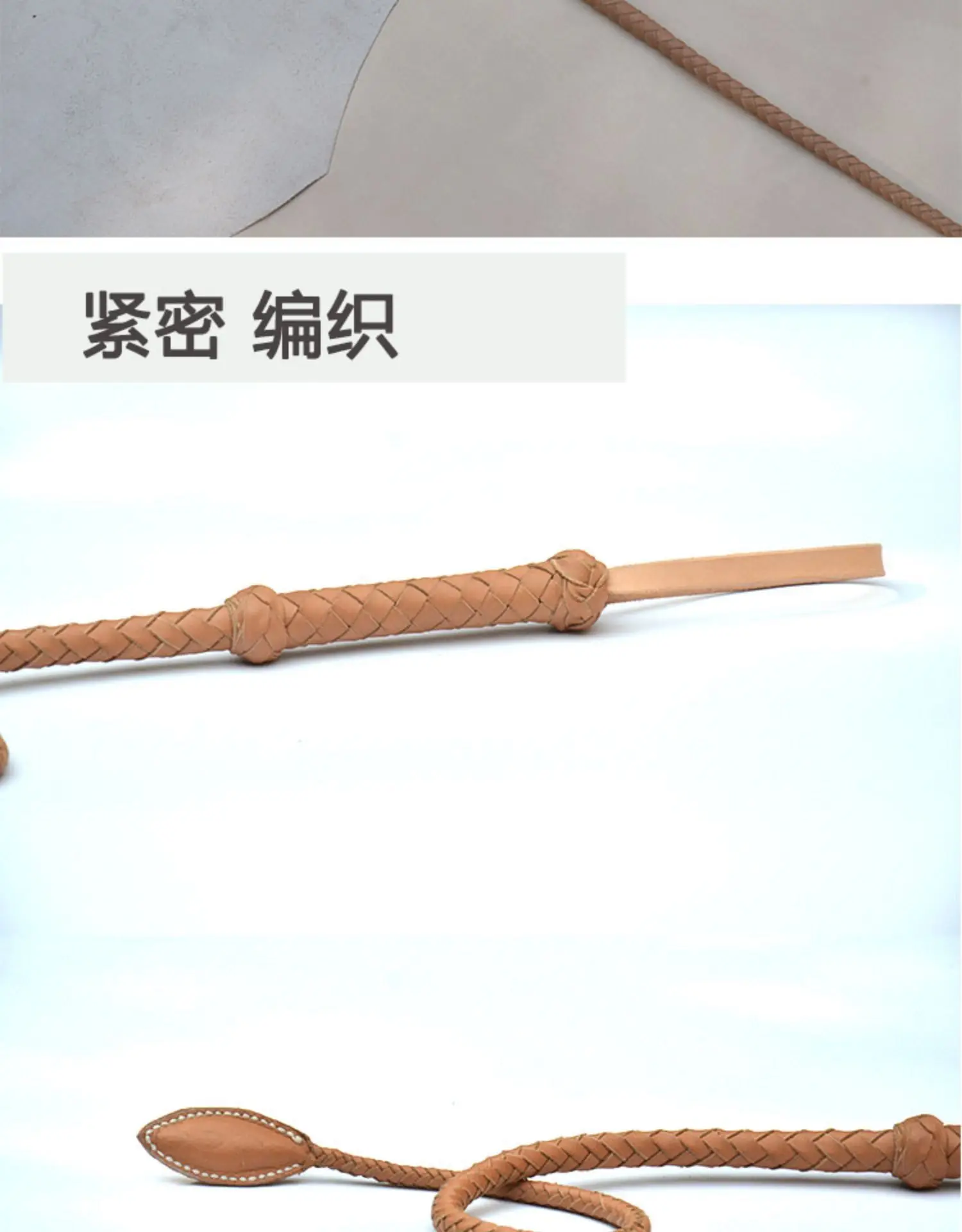 Handmade Real couro cavalo chicote, Workout Chicote Training