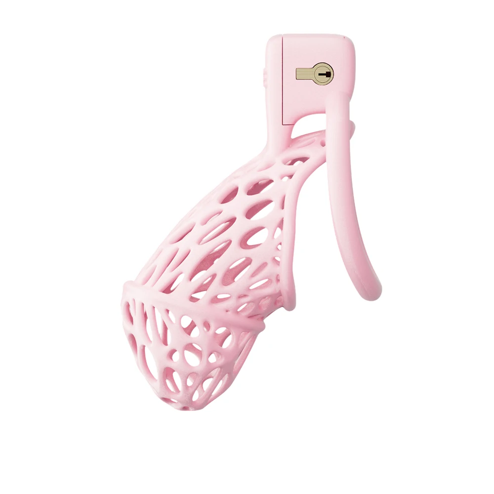 Mistress Shiny Cut-out Chastity Cage Devices BDSM Male Bondage Cock Cage TS CD Penis Ring Lock Gay Ladyboy Erotic Sex Toys