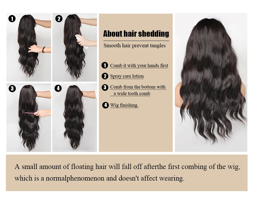 Synthetic Wigs with Bangs Cosplay Wig for Women High Temperature Natural Fake Hair