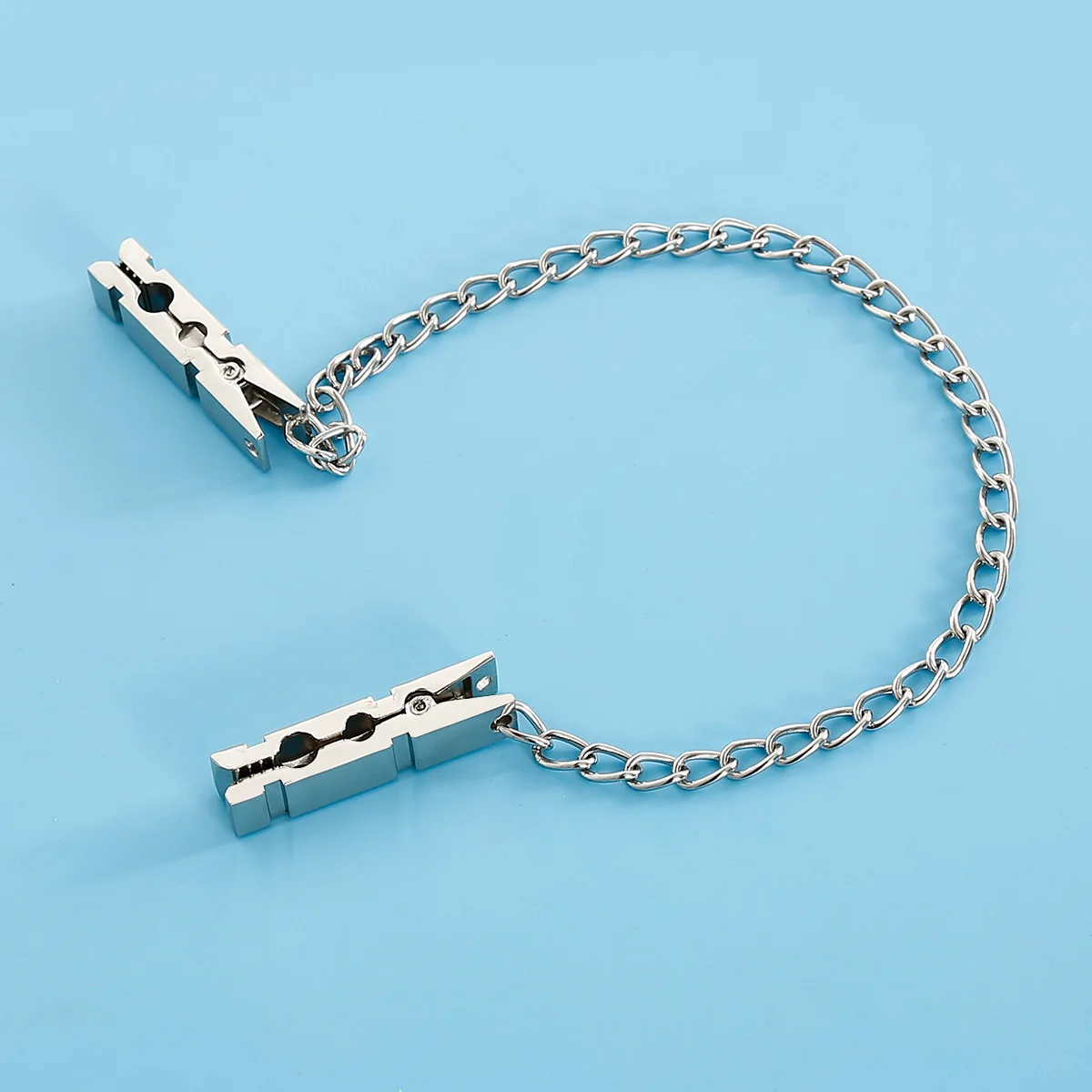 Prendedor Mamilo com Corrente Nipple Clamp Grampos de Metal - Imagem 5