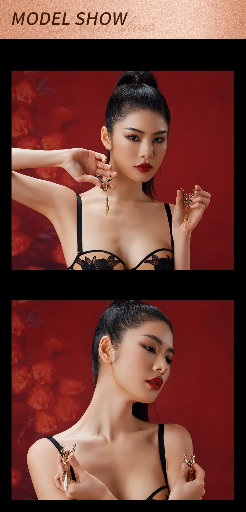 Zinc Alloy Deer Modeling Nipple Clamps SM Sexual Couples Clitoral Stimulation Teasing Nipple Flirting Punishment Props Supplies Zinc Alloy Deer Modeling Nipple Clamps SM Sexual Couples Clitoral Stimulation Teasing Nipple Flirting Punishment Props Supplies