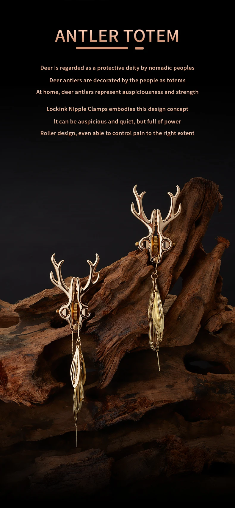 Zinc Alloy Deer Modeling Nipple Clamps SM Sexual Couples Clitoral Stimulation Teasing Nipple Flirting Punishment Props Supplies Zinc Alloy Deer Modeling Nipple Clamps SM Sexual Couples Clitoral Stimulation Teasing Nipple Flirting Punishment Props Supplies