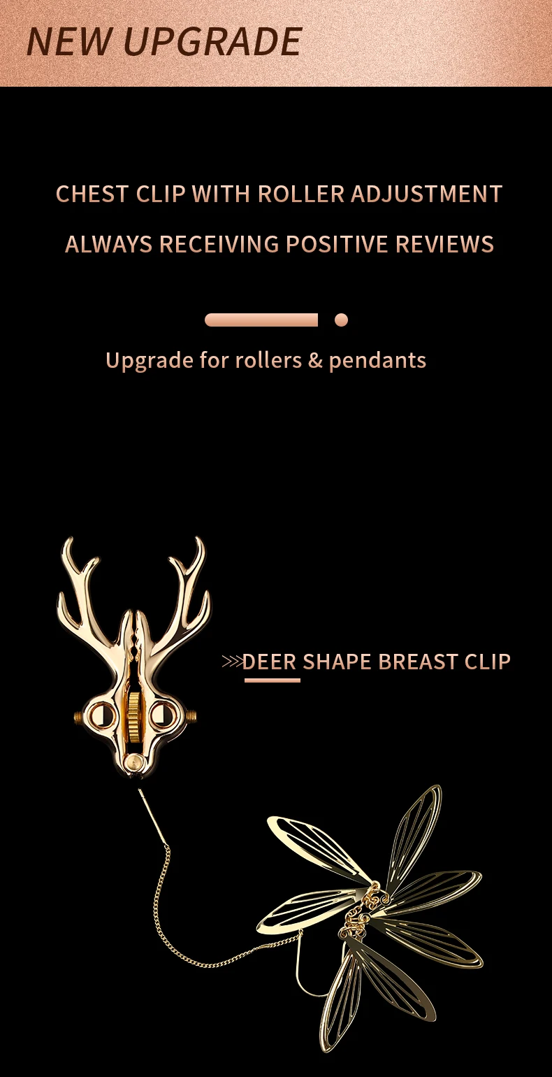 Zinc Alloy Deer Modeling Nipple Clamps SM Sexual Couples Clitoral Stimulation Teasing Nipple Flirting Punishment Props Supplies Zinc Alloy Deer Modeling Nipple Clamps SM Sexual Couples Clitoral Stimulation Teasing Nipple Flirting Punishment Props Supplies