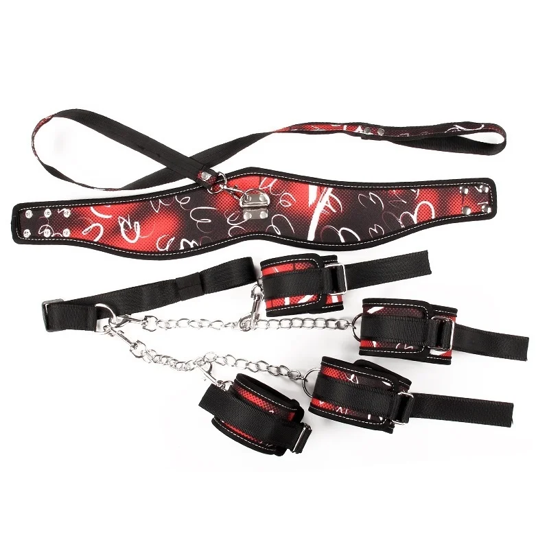 Fetish Anti Back Connection Collar Handcuffs Sex Bondage Set Restraint SM Slave Sex Toy For Couples Erotic Products Fetish Anti Back Connection Collar Handcuffs Sex Bondage Set Restraint SM Slave Sex Toy For Couples Erotic Products