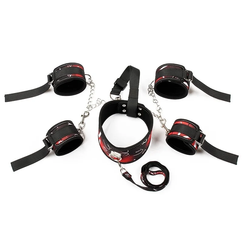 Fetish Anti Back Connection Collar Handcuffs Sex Bondage Set Restraint SM Slave Sex Toy For Couples Erotic Products Fetish Anti Back Connection Collar Handcuffs Sex Bondage Set Restraint SM Slave Sex Toy For Couples Erotic Products