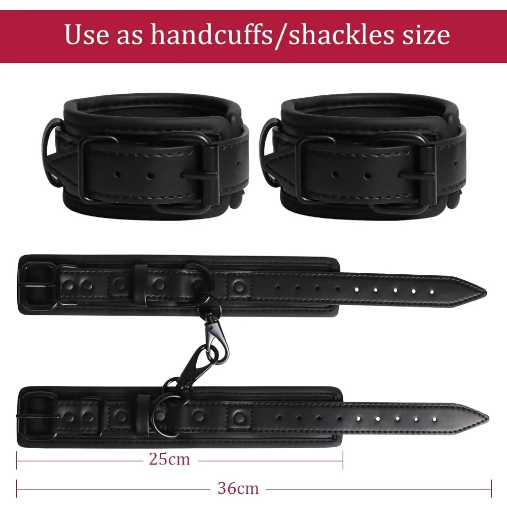 Conjunto Algema Venda SM Bondage Restraints Set - Imagem 6