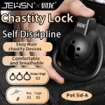 Cinto de Castidade Jeusn Black Discipline Male Chastity Device