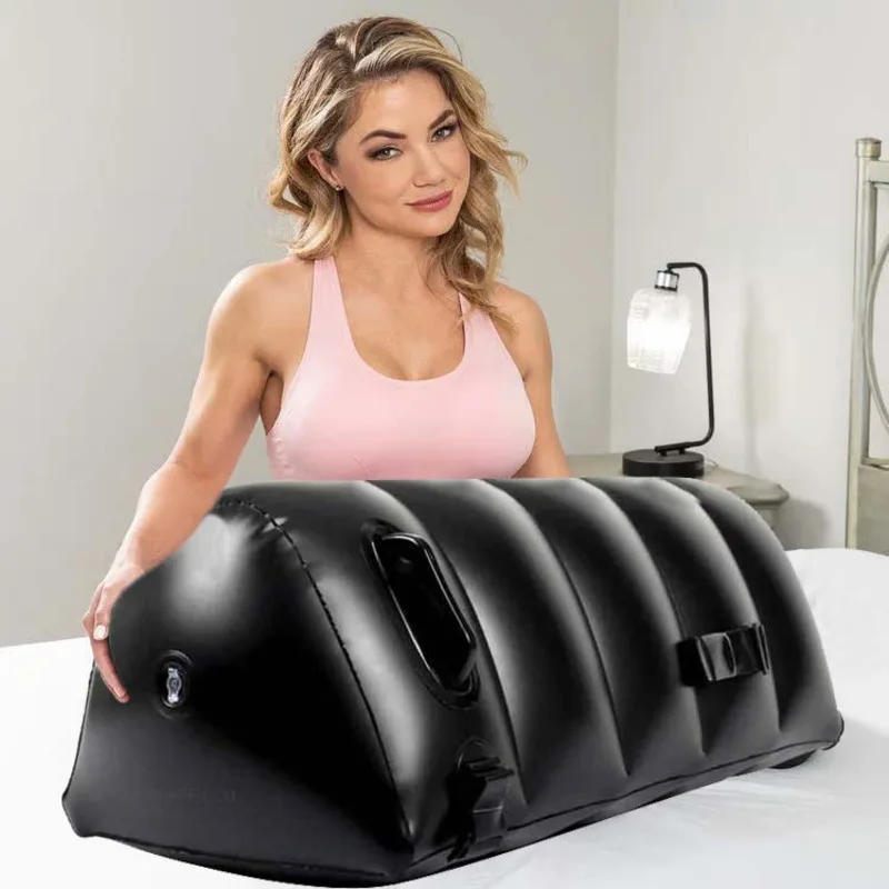 Toughage Inflatable Pillow Multifunction Wedge Sofa Leg Tied Open Bed Cushion Rest Travel Sleep Soft Leather Fold Up Furniture