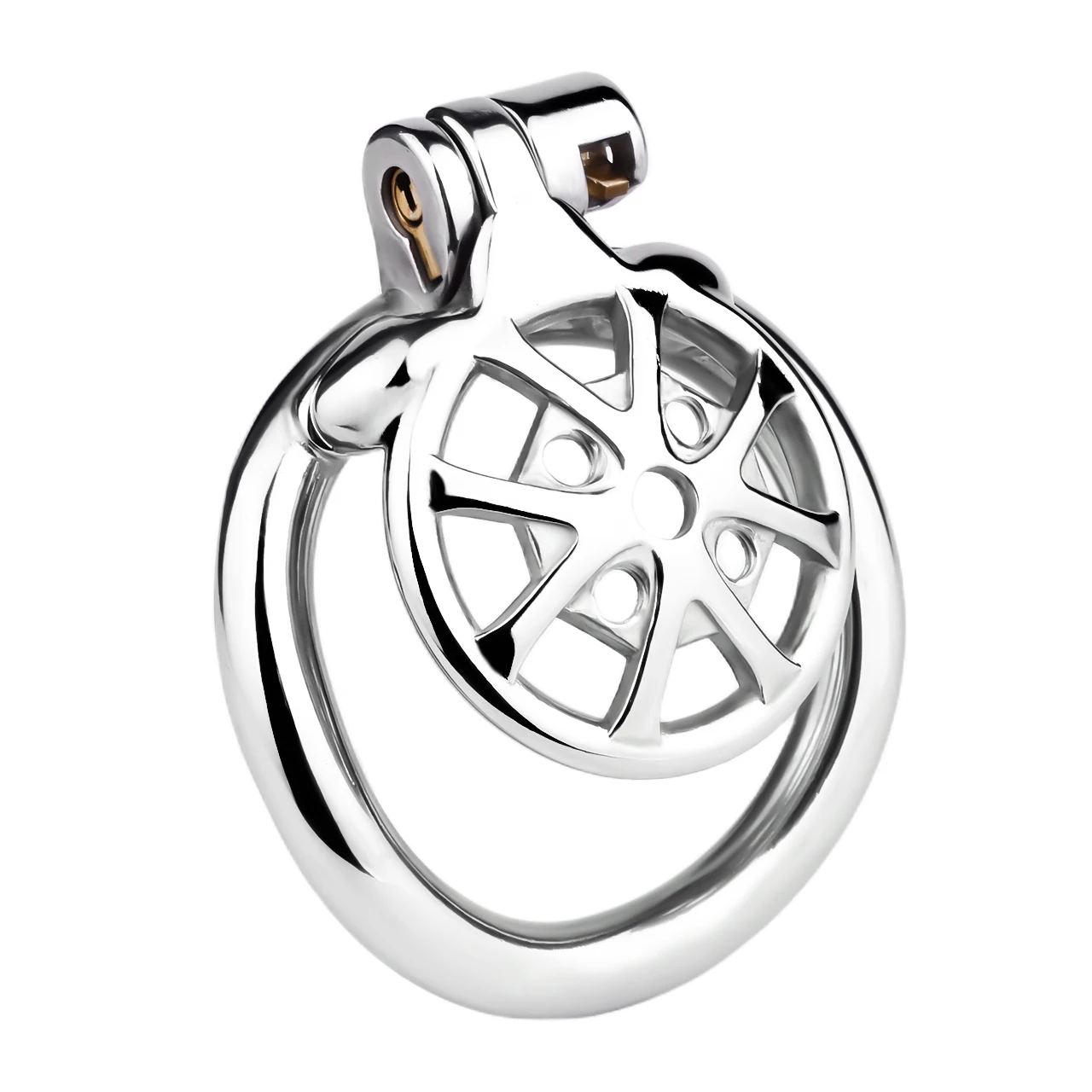 FRRK Flat Curve Chastity Cage with CBT Spikes New Small Cock Lock Extreme Bondage Testicular Torture Device BDSM Sex Shop