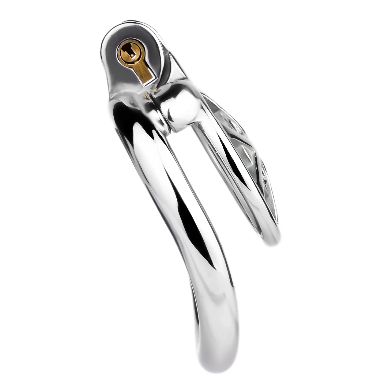 FRRK Flat Curve Chastity Cage with CBT Spikes New Small Cock Lock Extreme Bondage Testicular Torture Device BDSM Sex Shop