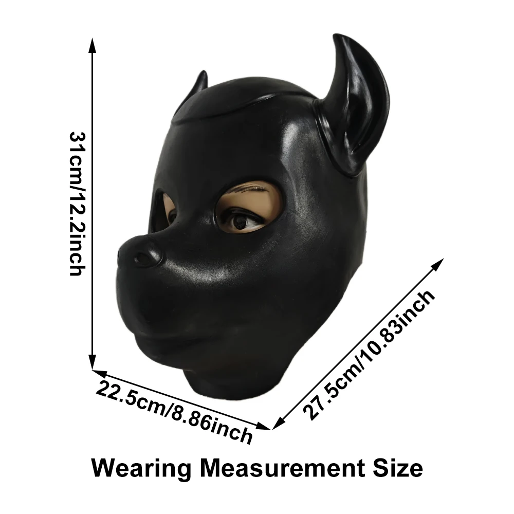 Animal Dog Head Pig Head Mask Funny Dogs Black Helmet Full Head Face Cover Halloween Cosplay Costume Prop Stage Performance Mask Animal Dog Head Pig Head Mask Funny Dogs Black Helmet Full Head Face Cover Halloween Cosplay Costume Prop Stage Performance Mask
