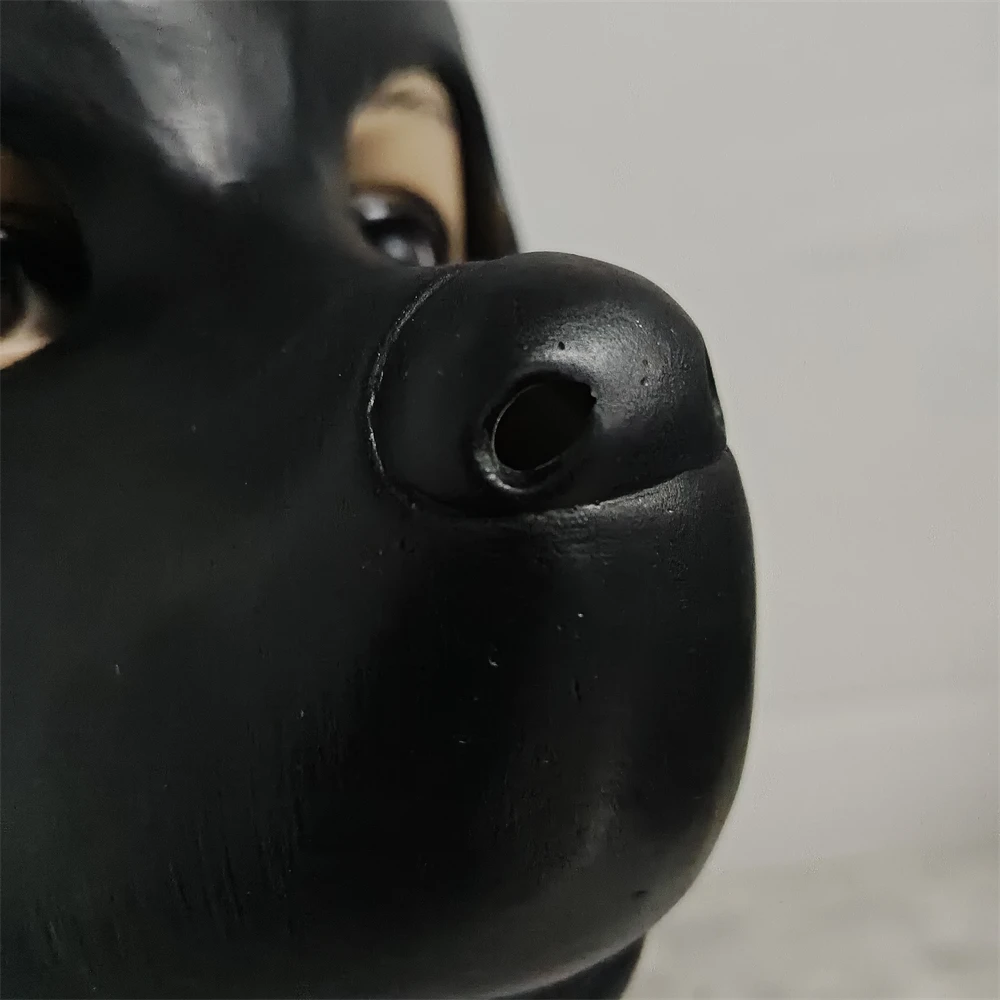 Animal Dog Head Pig Head Mask Funny Dogs Black Helmet Full Head Face Cover Halloween Cosplay Costume Prop Stage Performance Mask Animal Dog Head Pig Head Mask Funny Dogs Black Helmet Full Head Face Cover Halloween Cosplay Costume Prop Stage Performance Mask