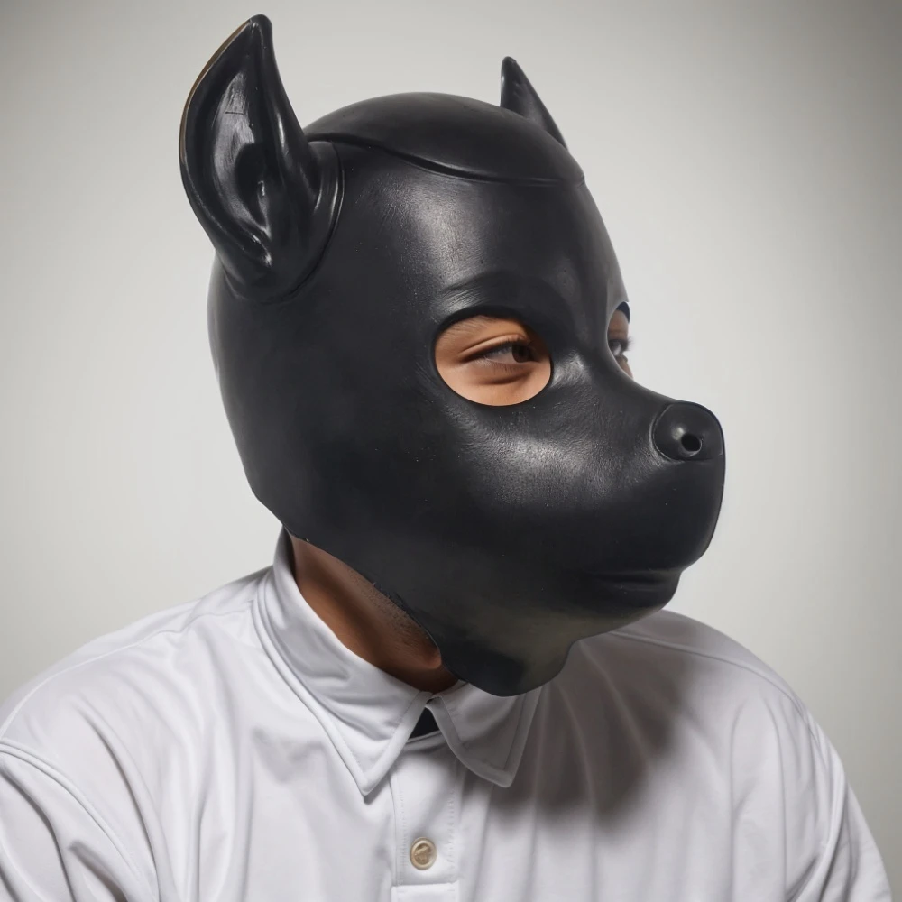 Animal Dog Head Pig Head Mask Funny Dogs Black Helmet Full Head Face Cover Halloween Cosplay Costume Prop Stage Performance Mask Animal Dog Head Pig Head Mask Funny Dogs Black Helmet Full Head Face Cover Halloween Cosplay Costume Prop Stage Performance Mask