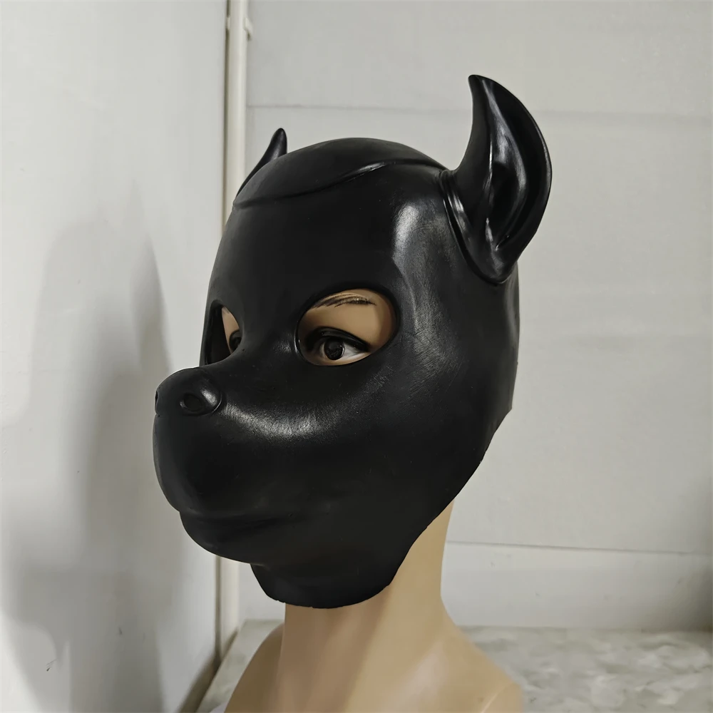 Animal Dog Head Pig Head Mask Funny Dogs Black Helmet Full Head Face Cover Halloween Cosplay Costume Prop Stage Performance Mask Animal Dog Head Pig Head Mask Funny Dogs Black Helmet Full Head Face Cover Halloween Cosplay Costume Prop Stage Performance Mask