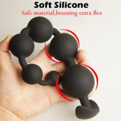 Contas anais de silicone flexível dobradas na mão