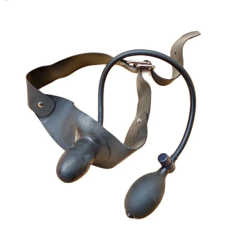 Mordaça Inflável BDSM Inflatable Mouth Gag Plug Ball - Imagem 4