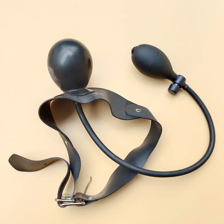 Mordaça Inflável BDSM Inflatable Mouth Gag Plug Ball - Imagem 2