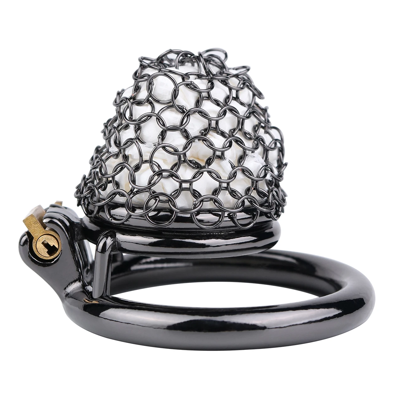 FRRK 1.5in Men's Chastity Cage Penis Bondage Chastity Device Anti Dislodgement Lightweight Penis Ring Adult Erotic Toys 18+