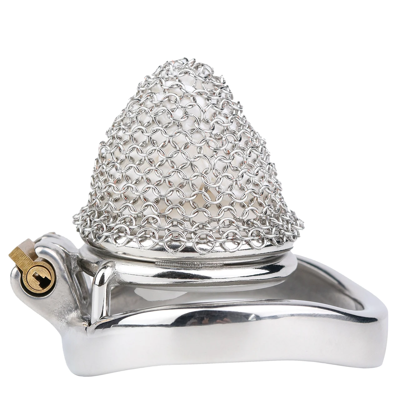 FRRK 1.5in Men's Chastity Cage Penis Bondage Chastity Device Anti Dislodgement Lightweight Penis Ring Adult Erotic Toys 18+