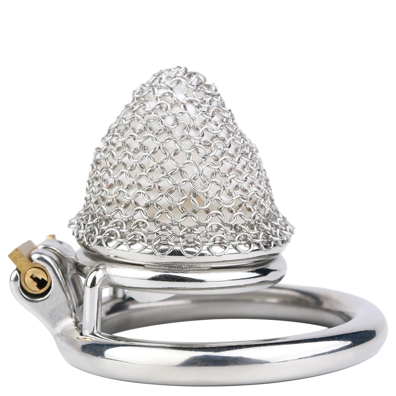 FRRK 1.5in Men's Chastity Cage Penis Bondage Chastity Device Anti Dislodgement Lightweight Penis Ring Adult Erotic Toys 18+