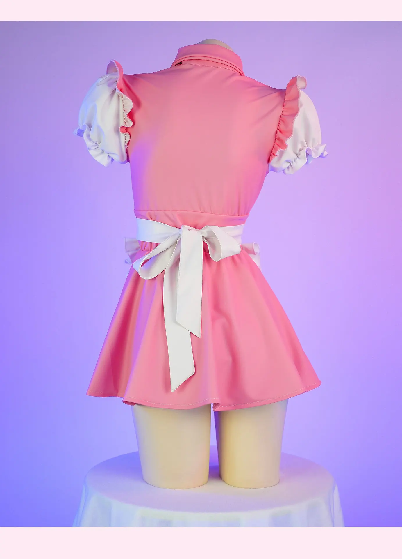 Lolita Anime Cosplay Costumes High Quality Pink Maid Outfit Apron Dress Female Anchor Sexy Lingerie Servant Uniform Set