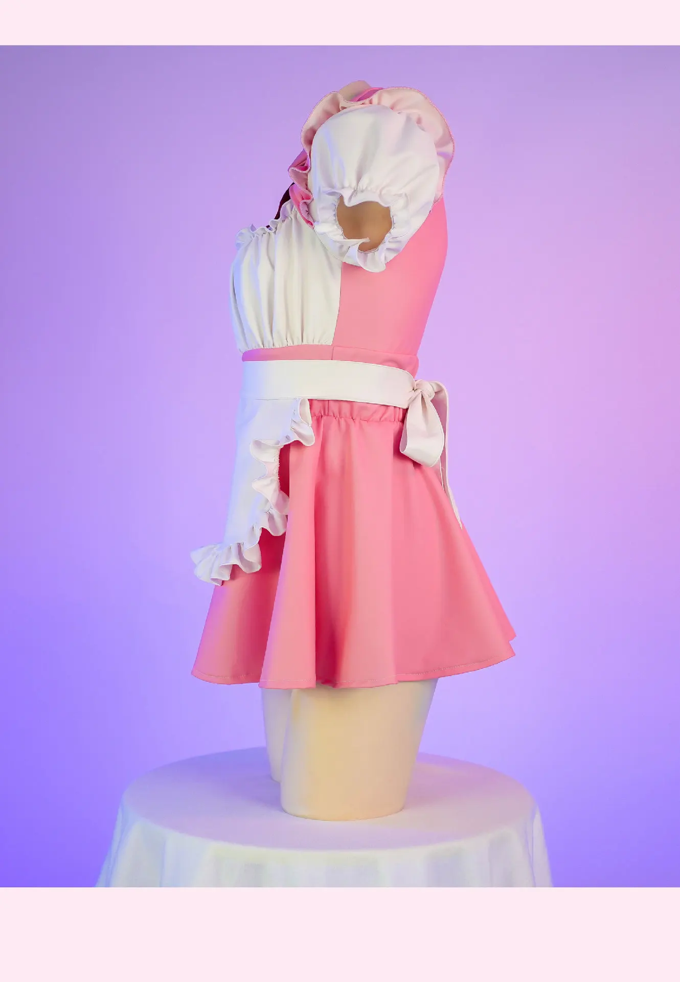 Lolita Anime Cosplay Costumes High Quality Pink Maid Outfit Apron Dress Female Anchor Sexy Lingerie Servant Uniform Set