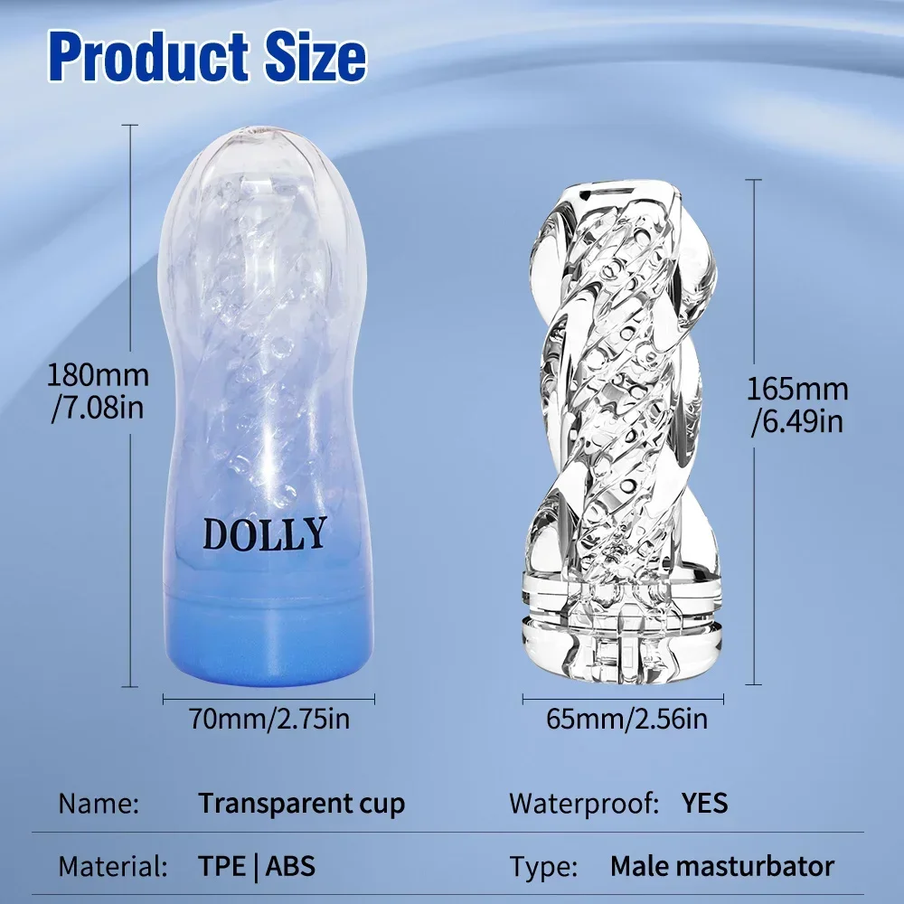 Masculino masturbador copo macio bichano sexo brinquedos transparente vagina adulto resistência exercício produtos do sexo vácuo pocket cup para homem