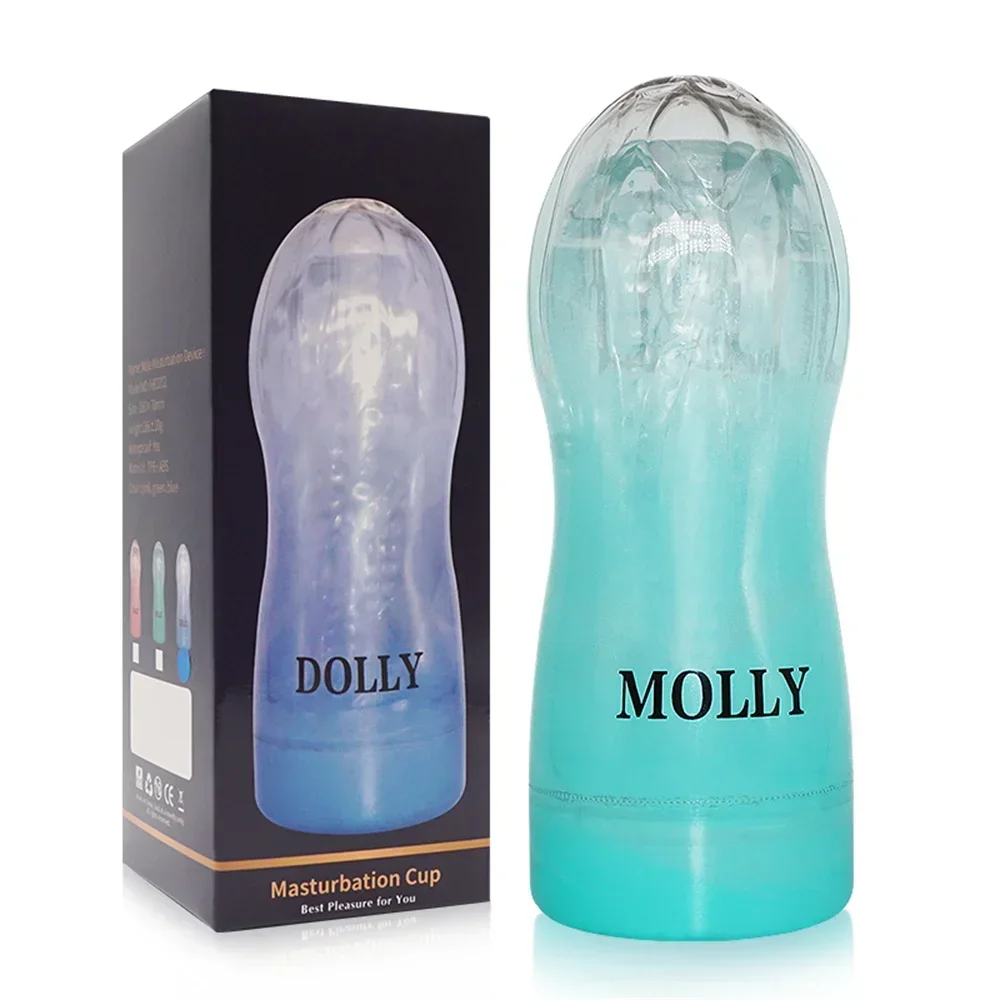 Masculino masturbador copo macio bichano sexo brinquedos transparente vagina adulto resistência exercício produtos do sexo vácuo pocket cup para homem